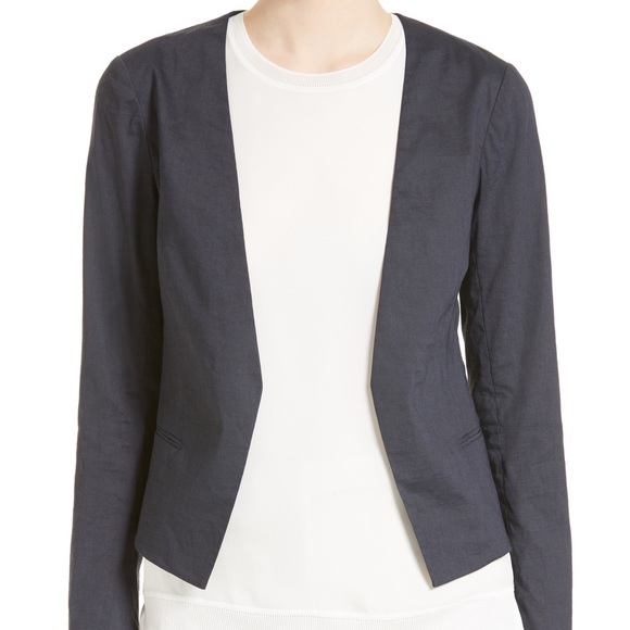 Theory Benefield crunch linen blazer size 2 - Picture 4 of 8